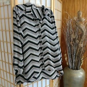 Womens Chevron Striped Top
